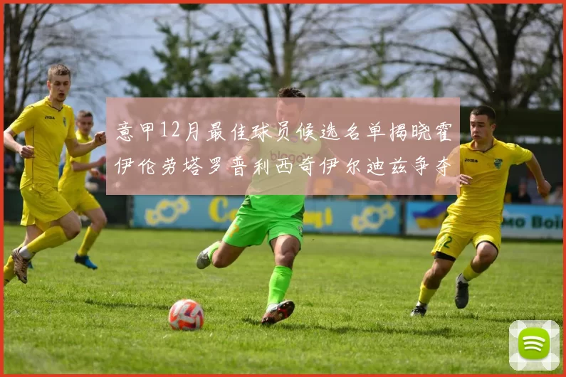 意甲12月最佳球员候选名单揭晓霍伊伦劳塔罗普利西奇伊尔迪兹争夺荣誉